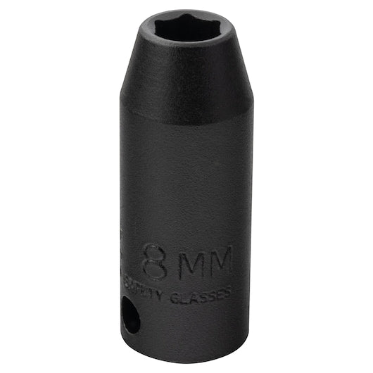 Action 8mm 3/8" Drive 6-point Metric Deep Thin Wall Impact Socket