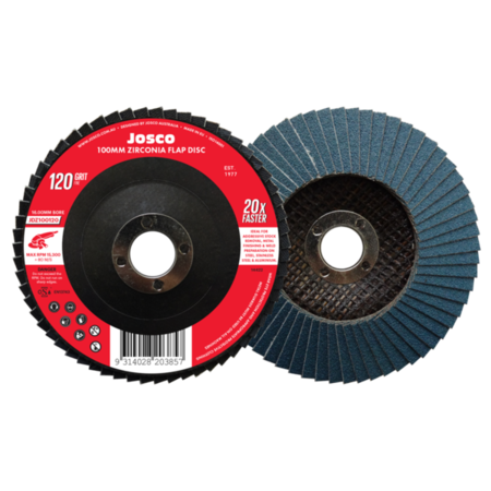 Josco - Flap Disc 100 x 16 - 120G Zirconia | JDZ100120
