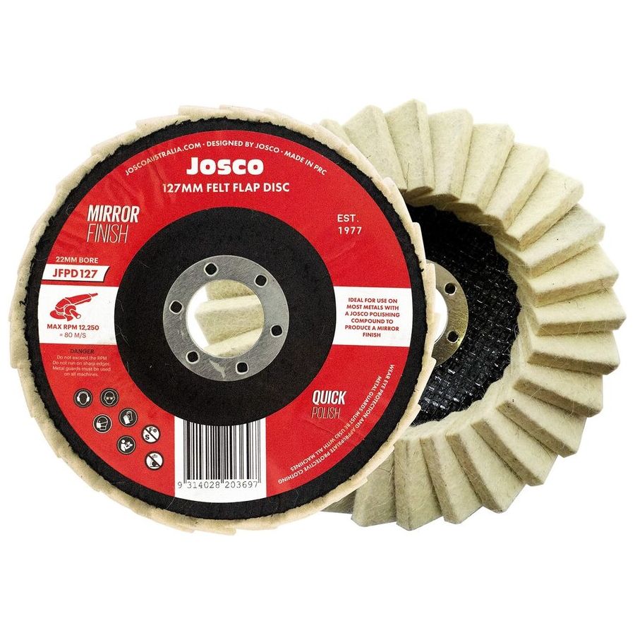 Josco - Polishing Disc 127 x 22 Felt | JFPD127