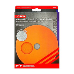 Josco - Polishing Foam Orange Medium Cutting 140 (5.5") to fit 125 Hook and Loop | JP1020