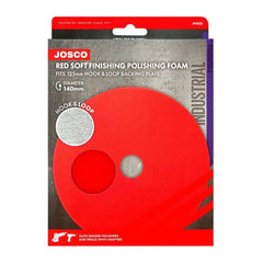 Josco - Polishing Foam Red 140 (5.5") to fit 125 Hook and Loop | JP1022
