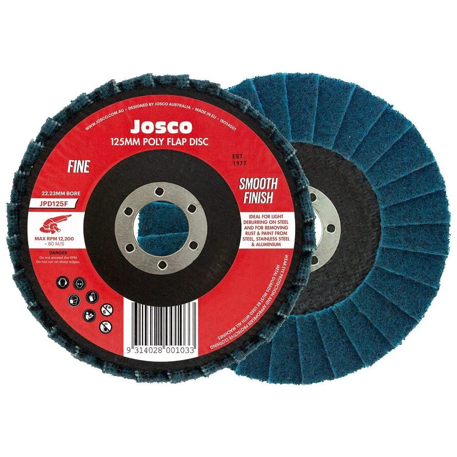 Josco - Poly Flap Disc 125 x 22 Fine | JPD125F