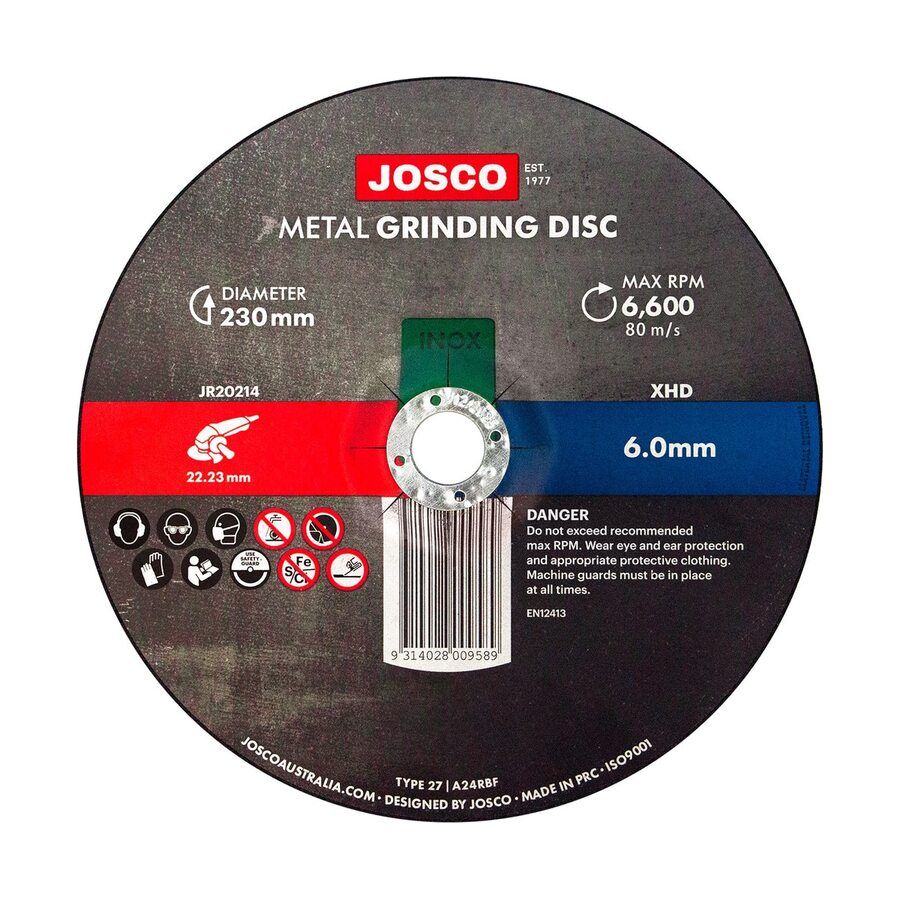 Josco - Grinding Disc 230 x 6.0 x 22.23 | JR20214