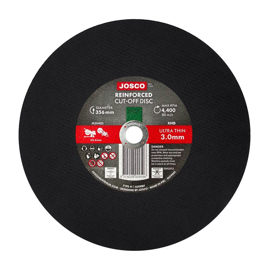 Josco - Cut-Off Disc 356 x 3.5 x 25.4 Cut off Disc | JR20402