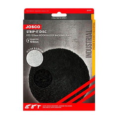 Josco - Strip-it Disc 125 Black Hook and Loop | JS1010