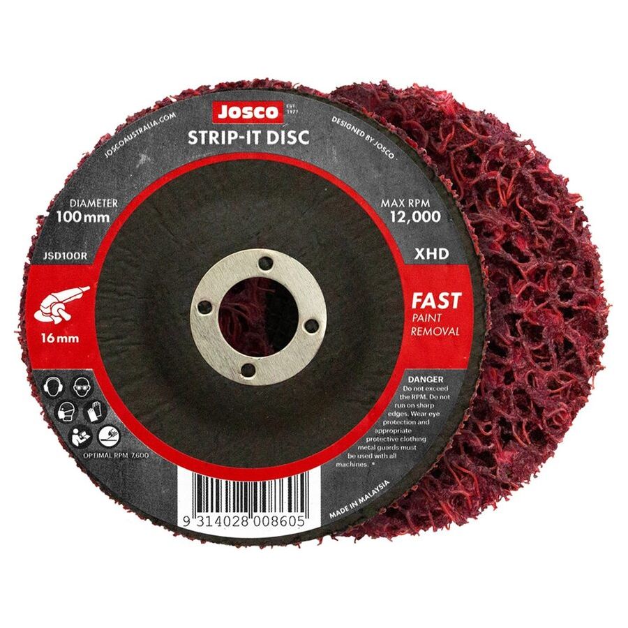 Josco - Strip it Disc 100 x 16 Red | JSD100R