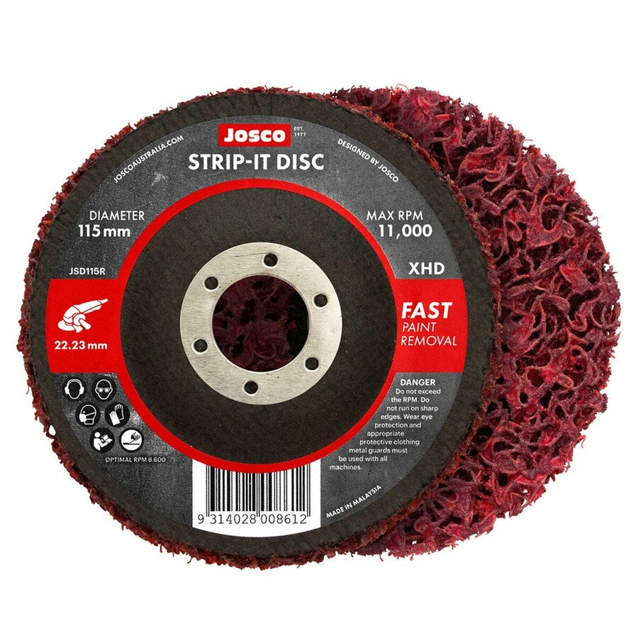Josco - Strip it Disc 115 x 22.23 Red | JSD115R