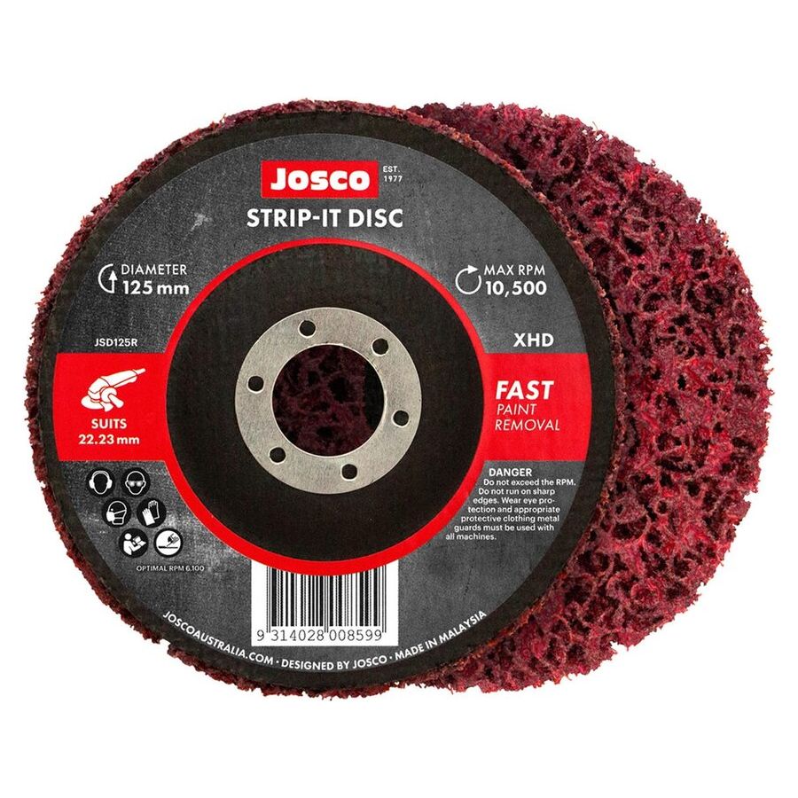 Josco - Strip it Disc 125 x 22.23 Red | JSD125R