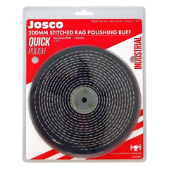 Josco - Polishing Wheel 200 x 13 - 1 Sect Rag Stitched | JST20050