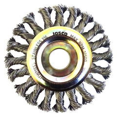 Josco - Brush Wheel TK20 - 115 x 1R x 22 - 0.50 Stainless 316 | JTW115SS