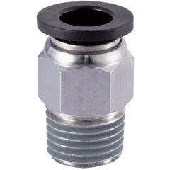 IFS - 6mm Qfm3 x 1/4" Push-in Male Connector Bubble Pack | P20-M003-0604
