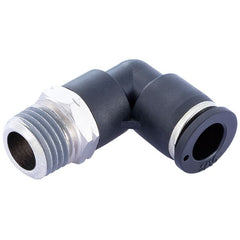 IFS - 1/4" x 1/4" Qf5 Push-in Male Elbow Bubble Pack | P20-005-0404