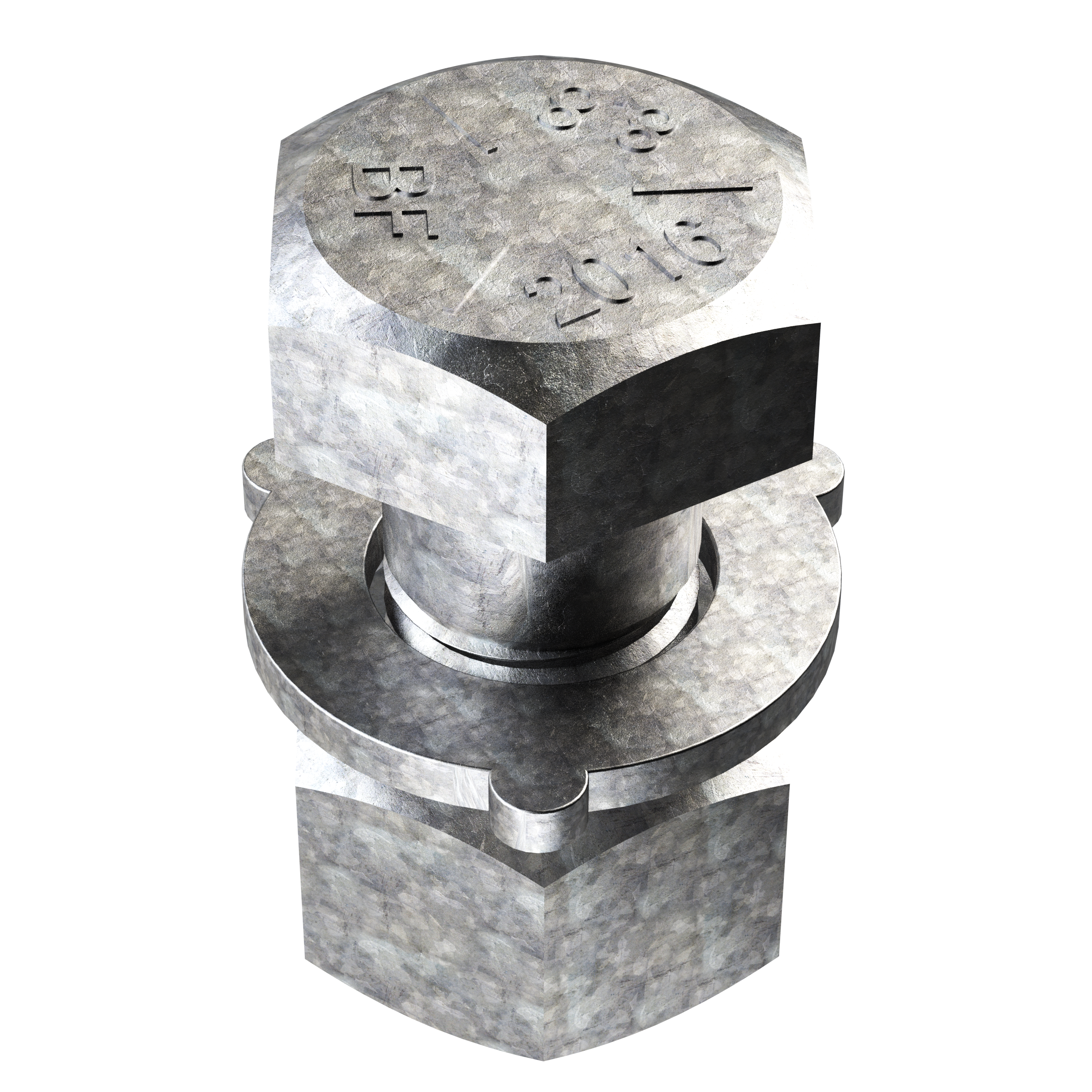 Bremick - K0 8.8 Structural Assembly Galvanized M20 X 50 | K08MG200501