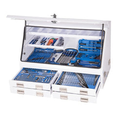 Kincrome Upright Truck Box Tool Kit 232 Piece 4 Drawer 47" White | K1259W