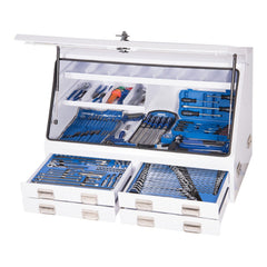 Kincrome Upright Truck Box Tool Kit 232 Piece 4 Drawer 47" White | K1259W
