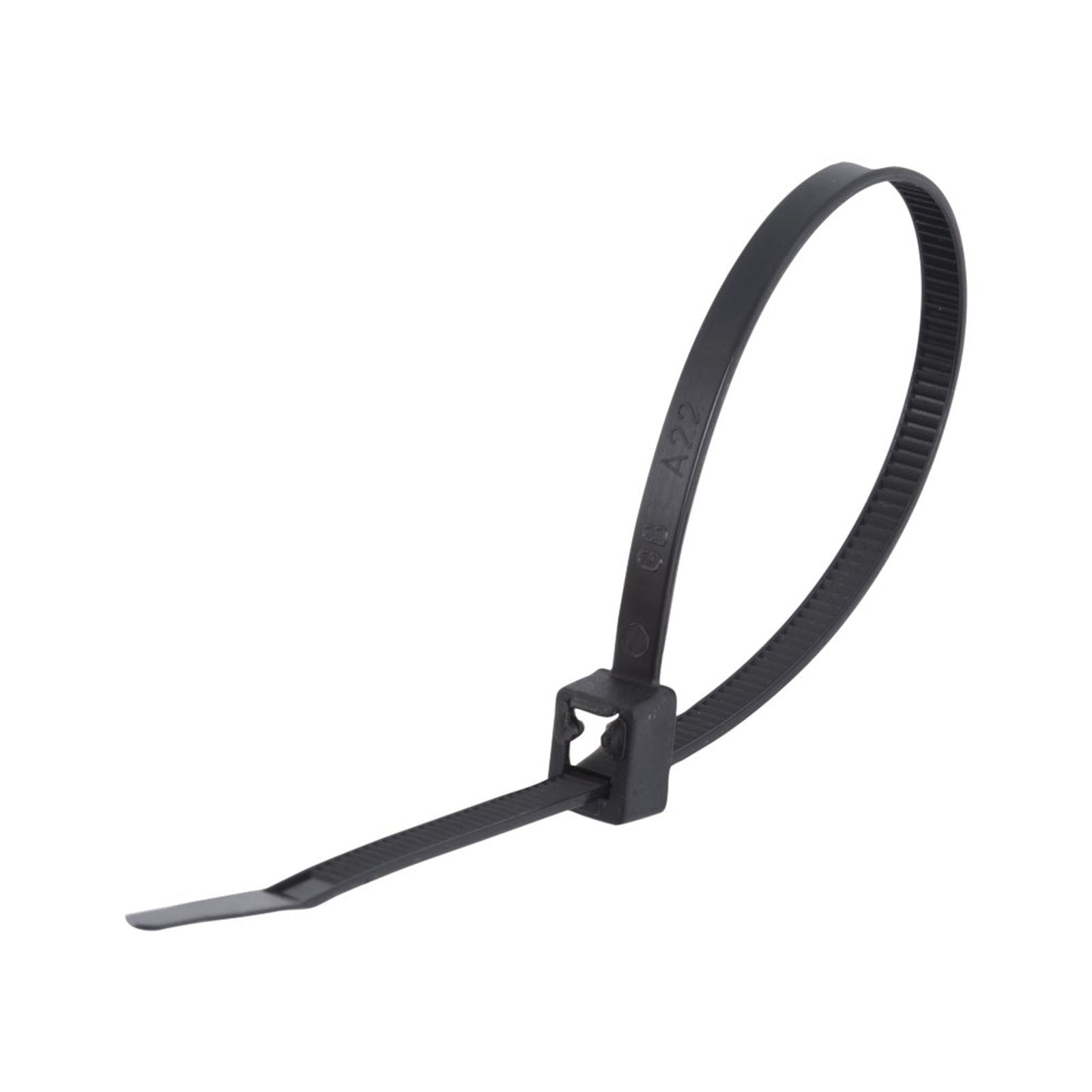 Kincrome Self-Cut Cable Tie Pack 280mm 20 Piece Black | K15802