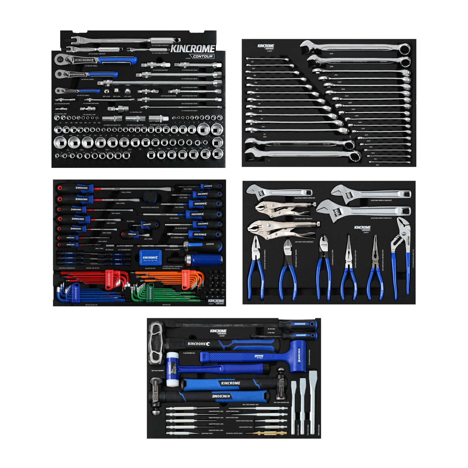 Kincrome CONTOUR® Chest Tool Kit 300 Piece 5 Drawer (29") | K1943