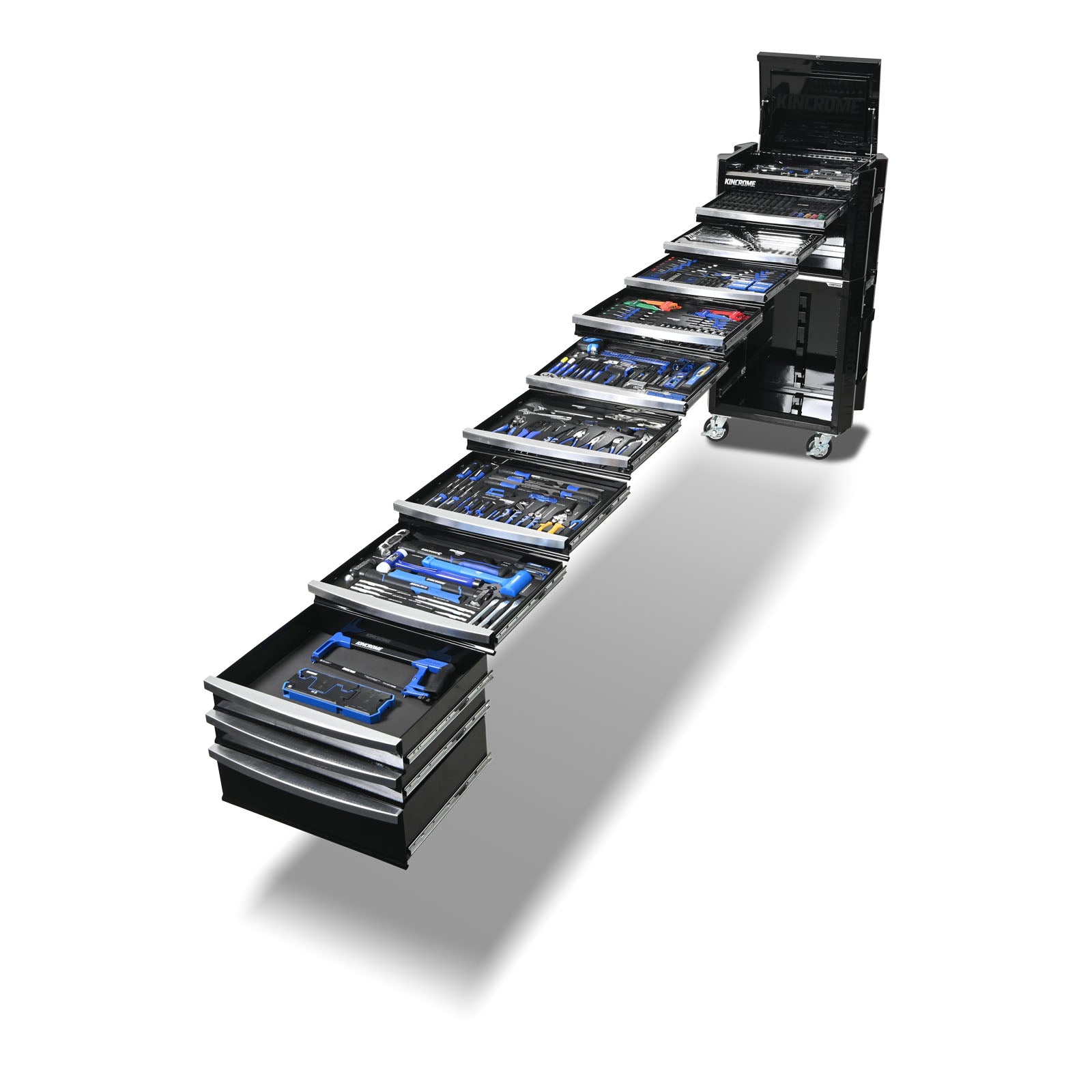 Kincrome CONTOUR® Workshop Tool Kit 554 Piece 11 Drawer (29") Black | K1955B