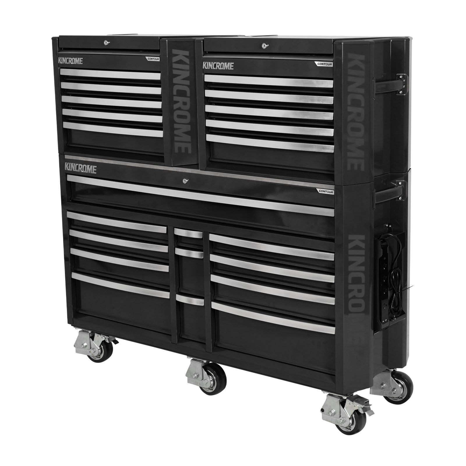 Kincrome CONTOUR® Workshop Tool Kit 1141 Piece 22 Drawer (60") Black | K1966B