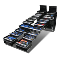 Kincrome - CONTOUR Workshop Tool Kit 1141 Piece 22 Drawer (60") Black | K1966B