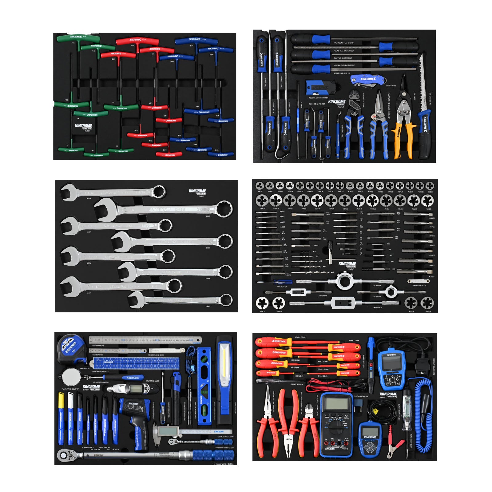 Kincrome CONTOUR® Workshop Tool Kit 1141 Piece 22 Drawer (60") | K1966