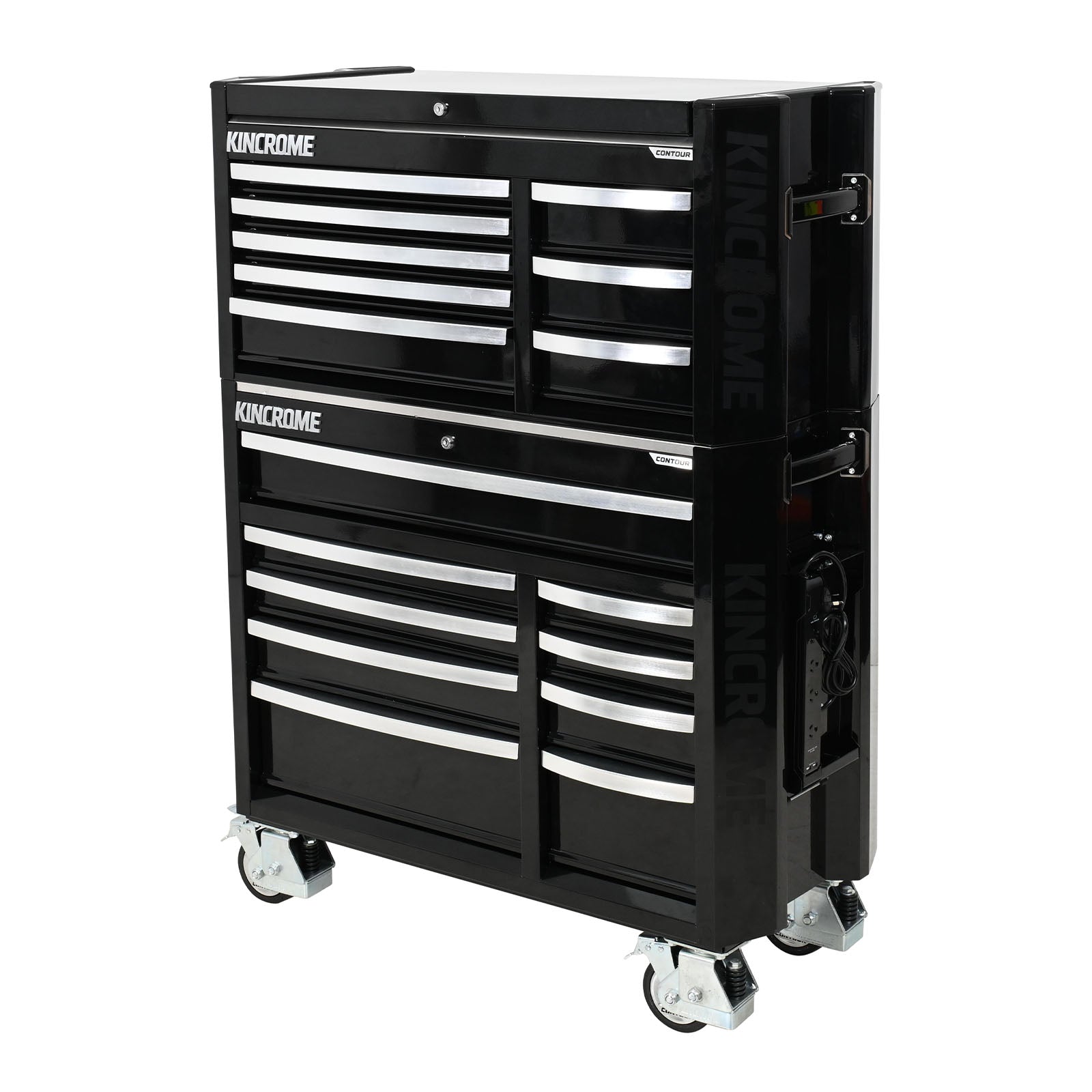 KINCROME CONTOUR® Workshop Tool Kit 475 Piece 17 Drawer (42") Black | K1970B