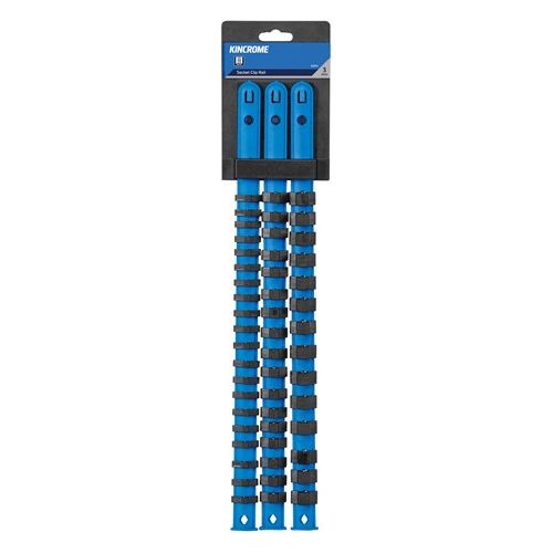 KINCROME Socket Clip Rail Set 3 Piece 1/4, 3/8 & 1/2" Drive | K2072