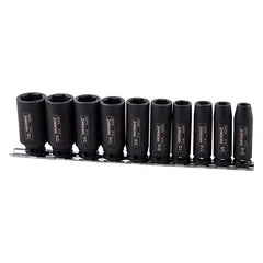 KINCROME Deep Impact Socket Rail 10 Piece 3/8" Drive - Imperial | K2094
