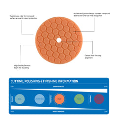 Kincrome - 7" Polishing Pad Med Cut Org | K211001