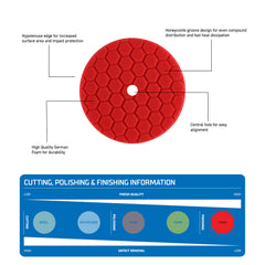 Kincrome - 7" Polishing Pad Finishing Red | K211002