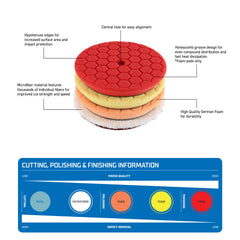 Kincrome - 4 Piece Polishing Pad Set 125mm (5") | K211040