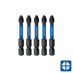 Kincrome Phillips #1 Impact Bit 50mm 5 Piece | K21223