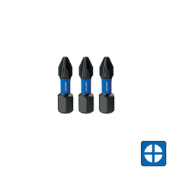 Kincrome - 25mm Phillips #2 Impact Bit 3 Piece | K21229