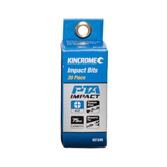 Kincrome - 75mm Phillips #2 Impact Bit 20 Piece | K21245