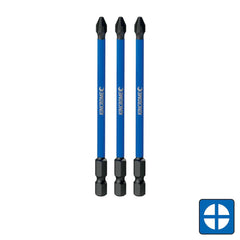 Kincrome Phillips #2 Impact Bit 100mm 3 Piece | K21247