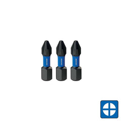 Kincrome Phillips #3 Impact Bit 25mm 3 Piece | K21252
