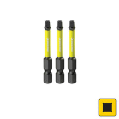 Kincrome Square #1 Impact Bit 50mm 3 Piece | K21263