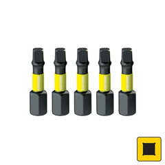 Kincrome Square #2 Impact Bit 25mm 5 Piece | K21271