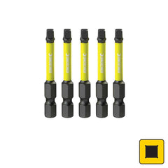 Kincrome - 50mm Square #2 Impact Bit 5 Piece | K21276