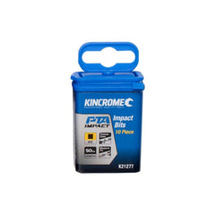 Kincrome - 50mm Square #2 Impact Bit 10 Piece | K21277