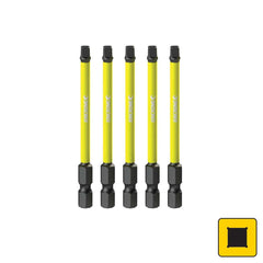 Kincrome Square #2 Impact Bit 75mm 5 Piece | K21284