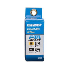 Kincrome Square #2 Impact Bit 75mm 20 Piece | K21285