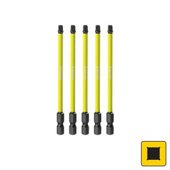 Kincrome Square #2 Impact Bit 100mm 5 Piece | K21288