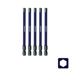 Kincrome Hex 5mm Impact Bit 100mm 5 Piece | K21355