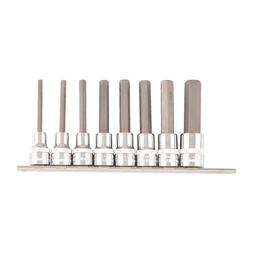 KINCROME Hex Socket Set 8 Piece 1/2 Drive - MetricK2135