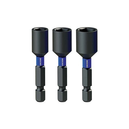 Kincrome Magnetic Nutsetter Impact Bit Mixed Pack 50mm 3 PieceK21504