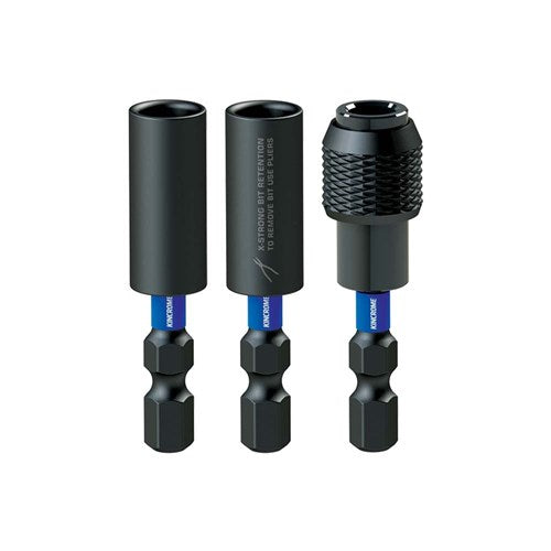 Kincrome Impact Magnetic Bit Coupler Mixed Pack 50mm 3 PieceK21510