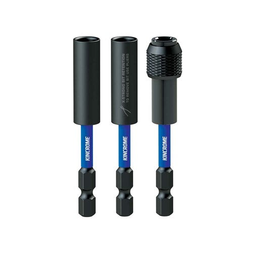 Kincrome Impact Magnetic Bit Coupler Mixed Pack 75mm 3 PieceK21511