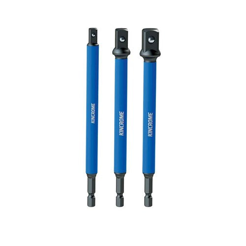Kincrome Impact Socket Driver Adaptor Mixed Pack 150mm 3 PieceK21514