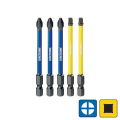 Kincrome Phillips & Square #2 Impact Bit Mixed Pack 75mm 5 PieceK21519